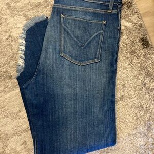 Hudson Jeans Dark Blue Ankle Cropped Denim